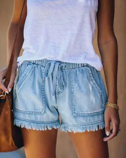 Denim shorts