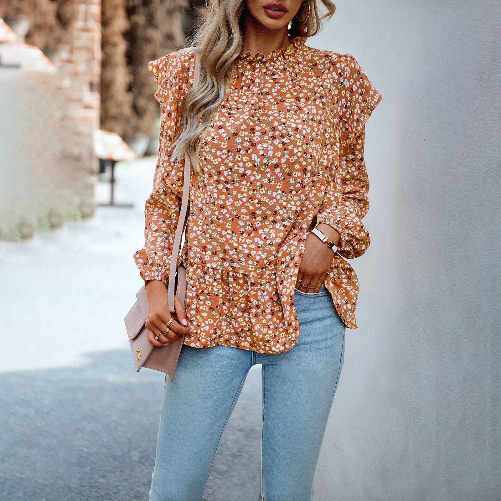 Daphne™ shirt with floral pattern for women