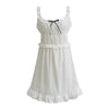 Women's - Halter Bow Button Mini Dress - Chic & Stylish - Perfect for Summer Outings - Trendy Fashion Choice