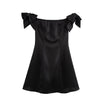 Women's - Bow Decoration Mini Skirt Dress - Cute & Stylish - Perfect for Casual Outings - Trendy Women's Fashion