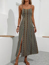Women's - Strapback Striped Dress - Comfortable Cotton Blend - Perfect for Casual Outings
