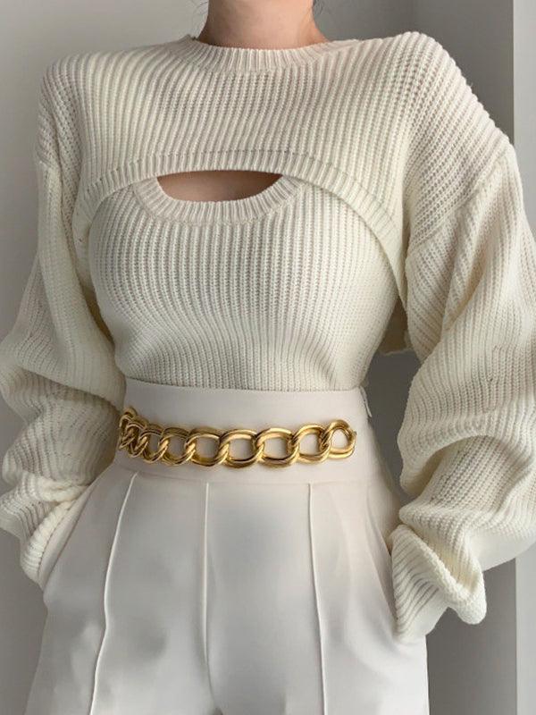 Trendy knitted top