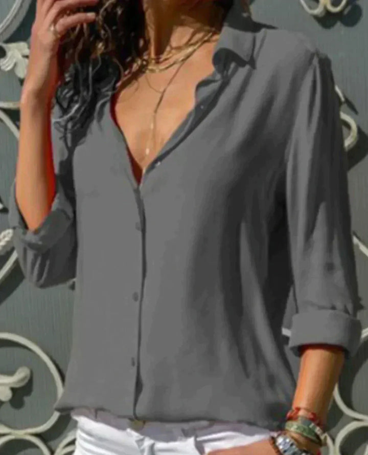 Women's - Light and Casual Blouse - Soft Fabric - Stylish Everyday Wear Top - Comfortable and Versatile Fashion Piece