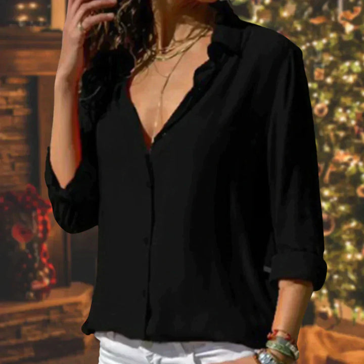 Women's - Light and Casual Blouse - Soft Fabric - Stylish Everyday Wear Top - Comfortable and Versatile Fashion Piece