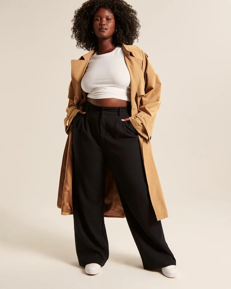 Oversized elasticated trousers