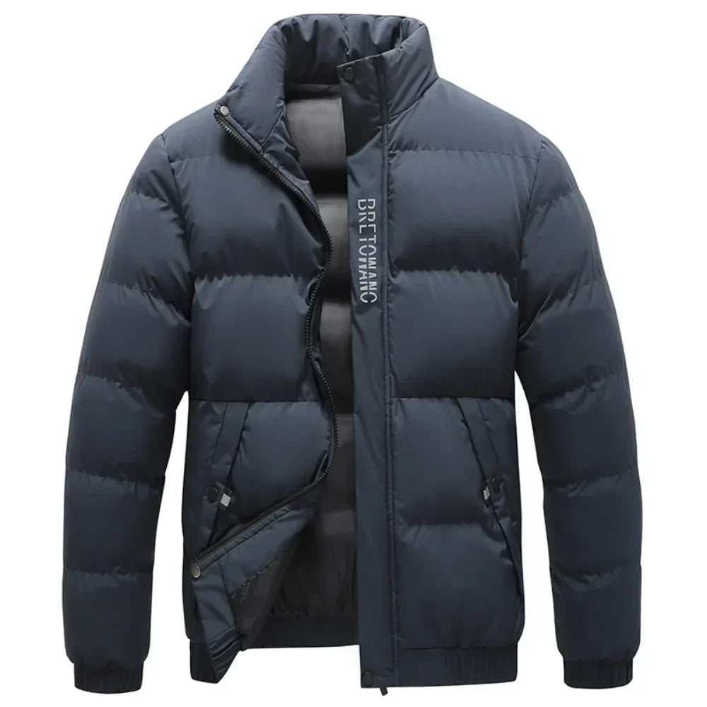 Men's - Winter Jacket - Stylish Collar - Warm & Durable Outerwear - Cold Weather Comfort