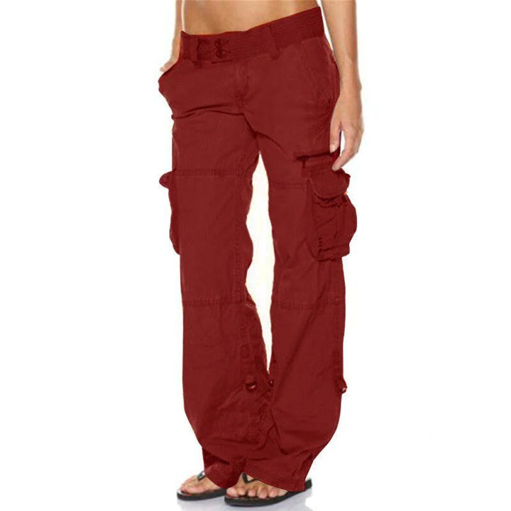 Cargo trousers with pockets for women