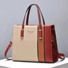 Patchwork handbag for women with adjustable strap