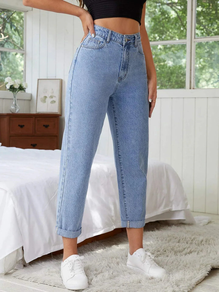 Stretchy ankle jeans