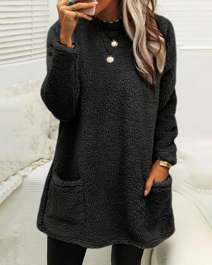 Comfortable, warm and long sweater