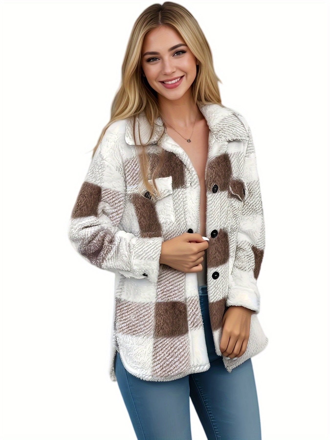 Women's - Plush Fleece Jacket - Soft & Flexible Material - Cosy All-Day Comfort for Every Occasion