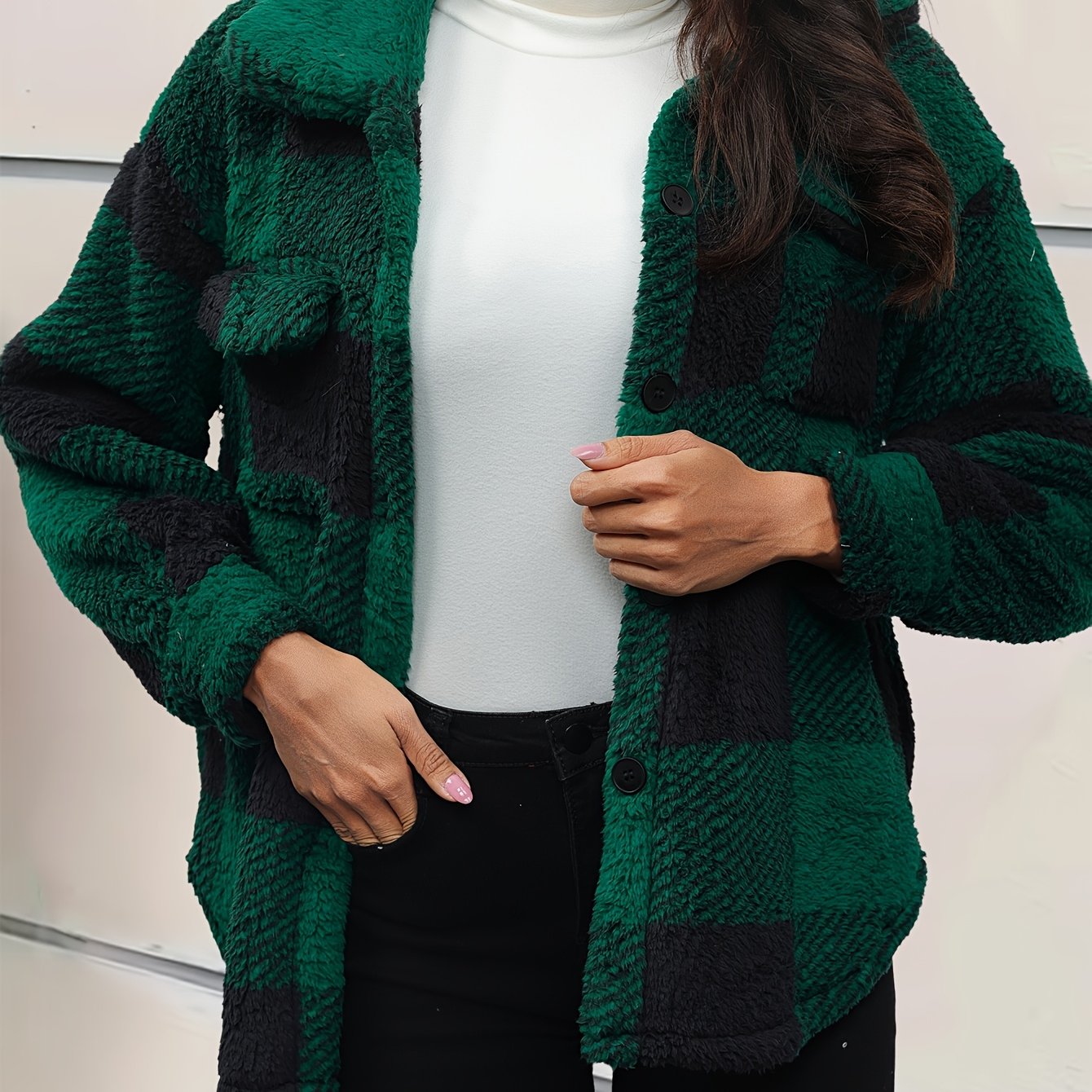 Women's - Plush Fleece Jacket - Soft & Flexible Material - Cosy All-Day Comfort for Every Occasion