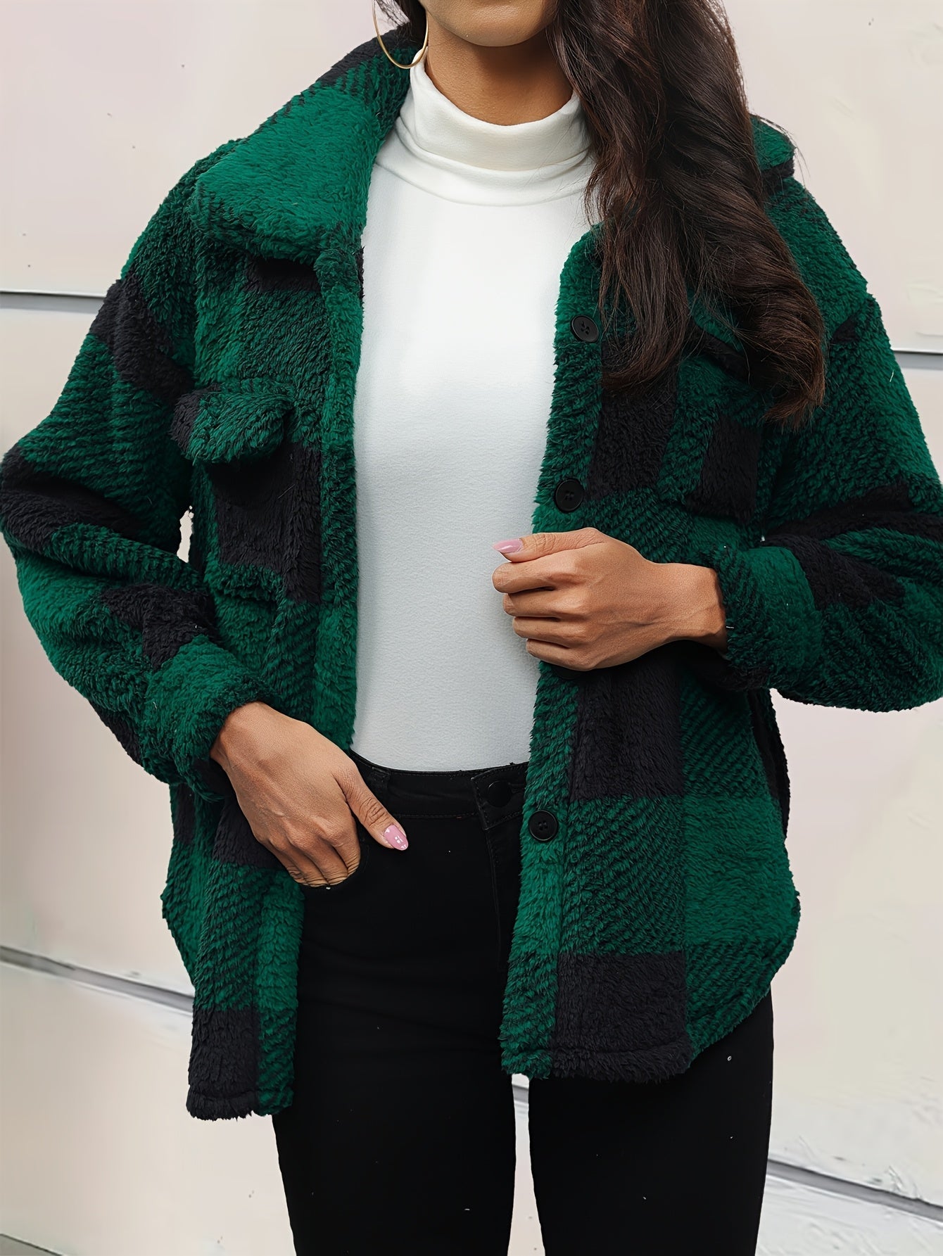 Women's - Plush Fleece Jacket - Soft & Flexible Material - Cosy All-Day Comfort for Every Occasion