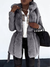 Faux fur coat for women