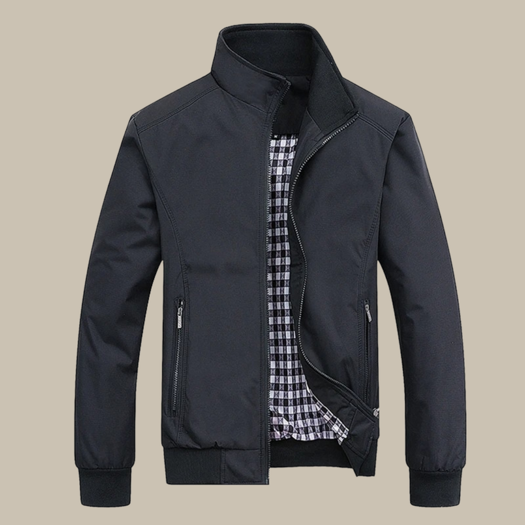 Men's - Casual Summer Jacket - Stylish with Collar - Perfect for Warm Days