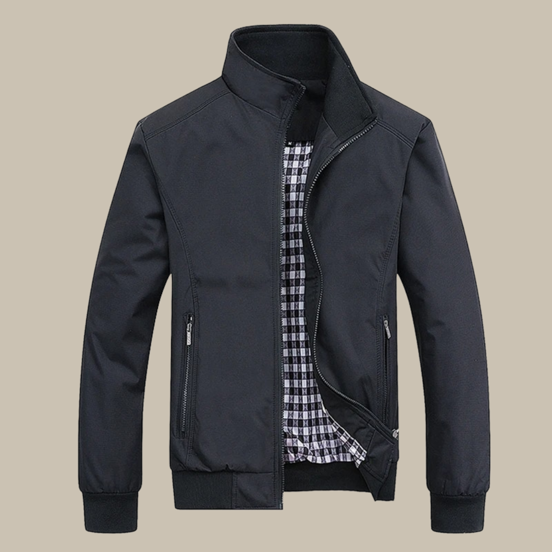 Men's - Casual Summer Jacket - Stylish with Collar - Perfect for Warm Days