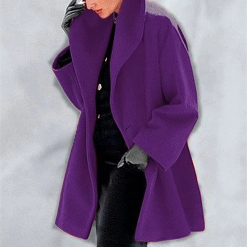 Women's - Winter Coat - Elegant Tailored Design - Chic Outerwear for Autumn and Winter
