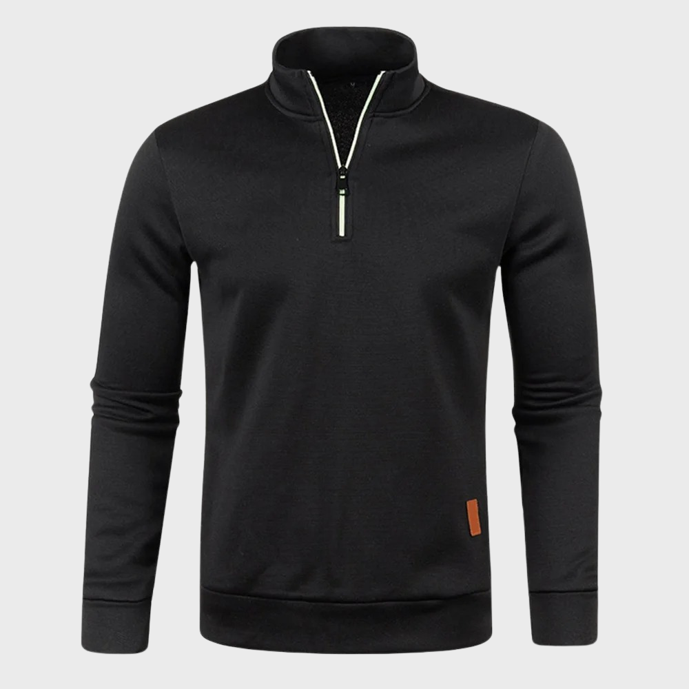 Men's - Quarter Zip Sweatshirt - Casual Pullover