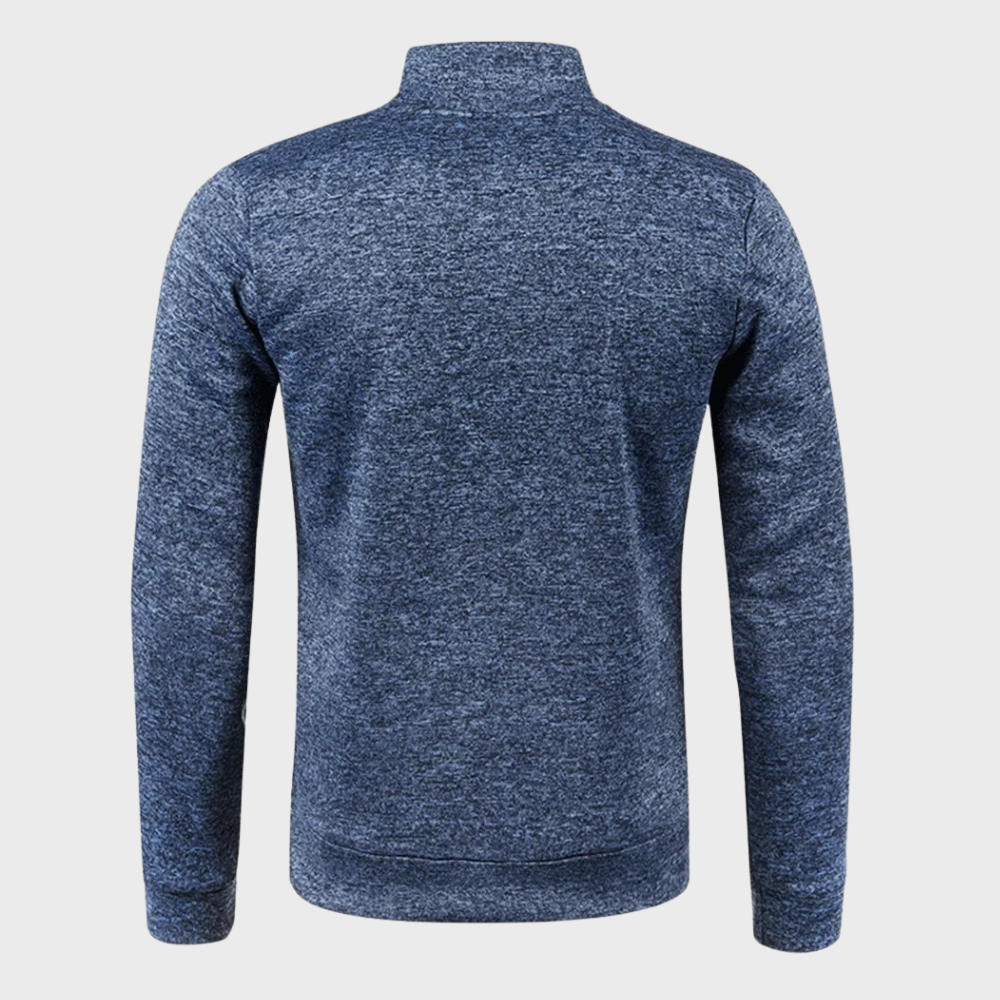 Men's - Quarter Zip Sweatshirt - Casual Pullover