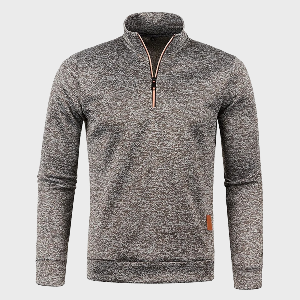 Men's - Quarter Zip Sweatshirt - Casual Pullover