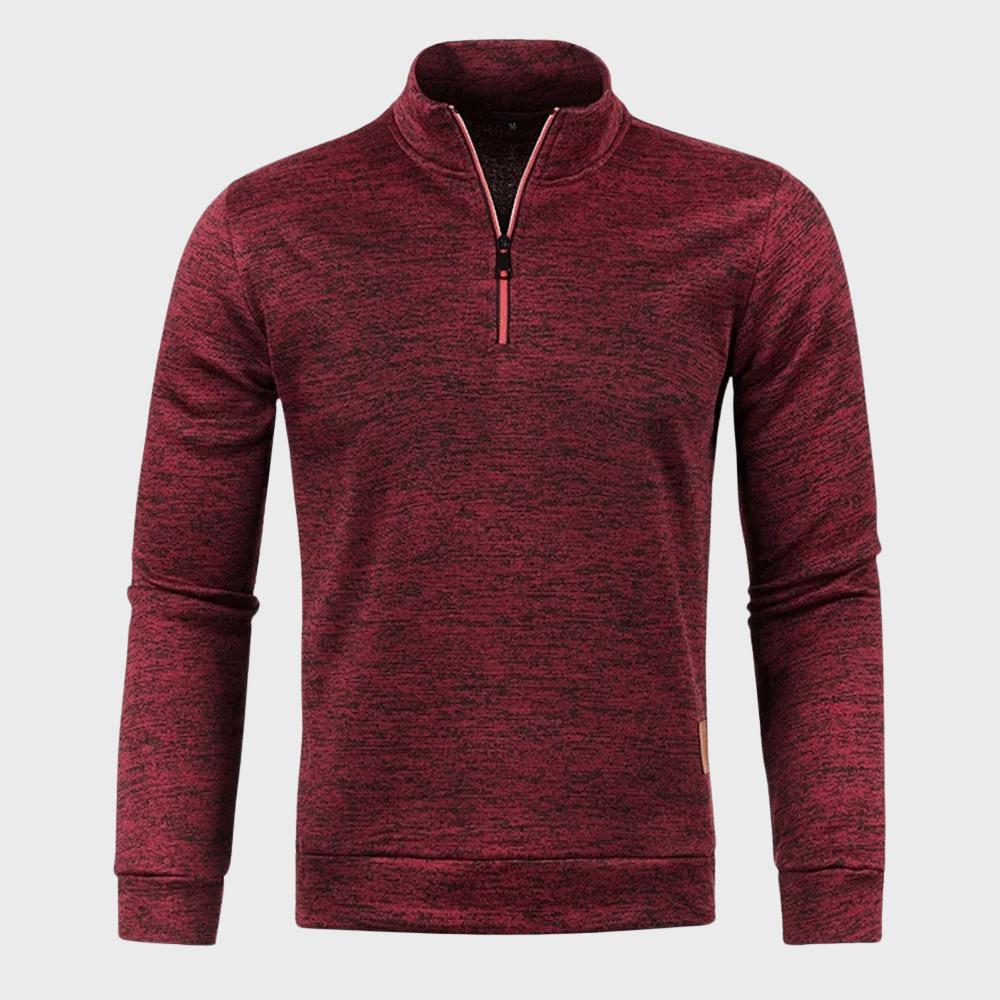 Men's - Quarter Zip Sweatshirt - Casual Pullover