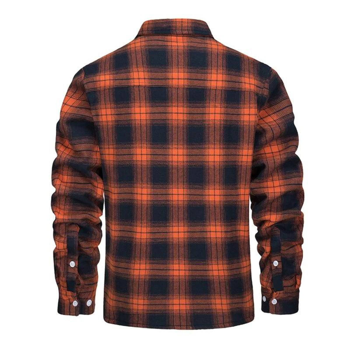 Men's - Sherpa-Lined Flannel Shirt Jacket - Durable Fabric