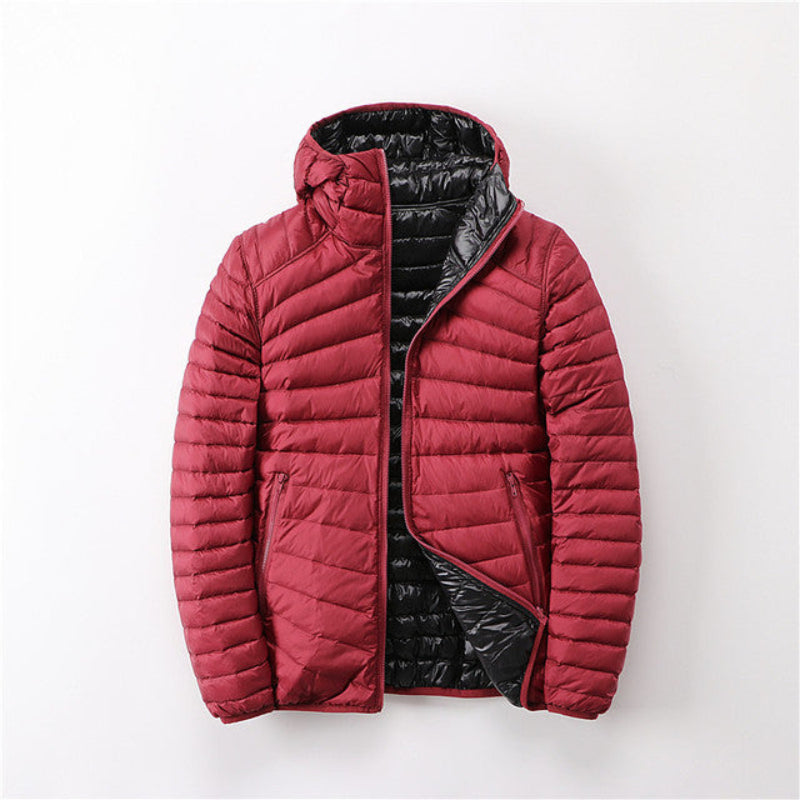 Women's - Lightweight Transition Jacket - Hooded - Reversible Design - Stylish & Versatile Outerwear