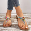 Retro bohemian flat heel sandals