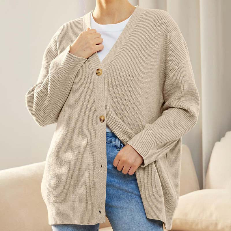 Women's - Casual Knitted Cardigan - Autumn Style