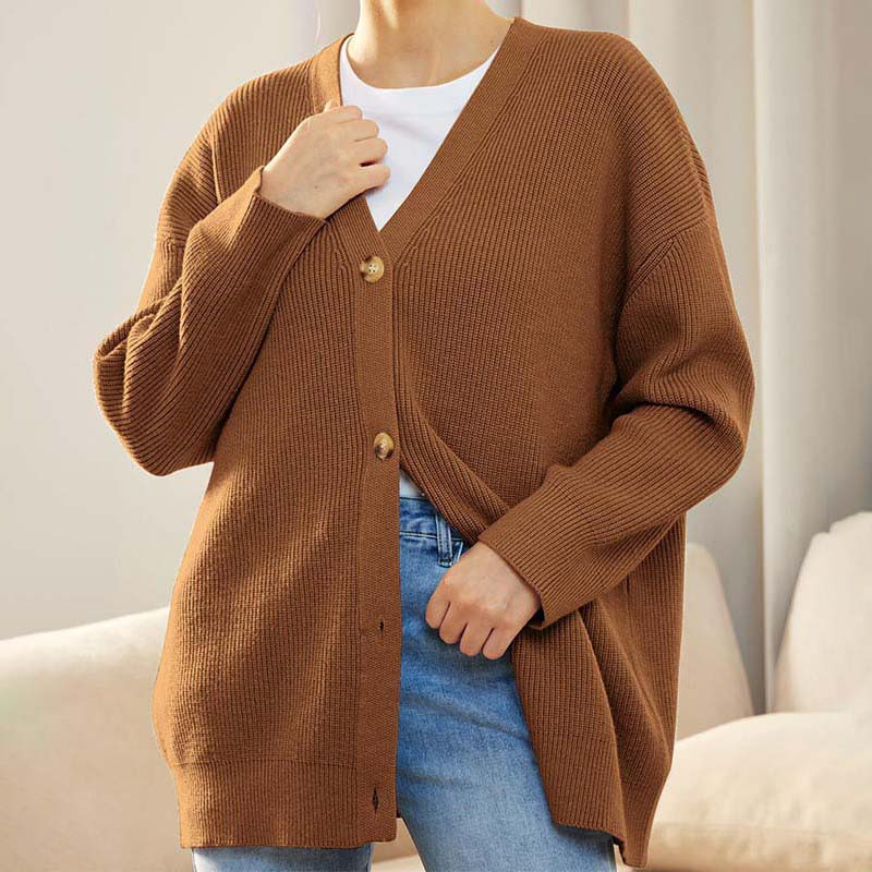 Women's - Casual Knitted Cardigan - Autumn Style