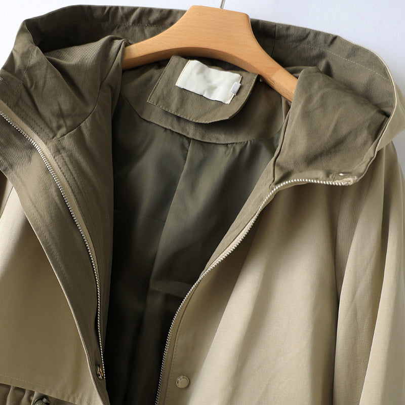 Women's - Trench Coat - Hooded - Stylish Design - Warm Winter Outerwear