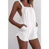 Ruched casual romper