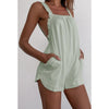 Ruched casual romper