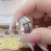 Vintage style engraved band ring