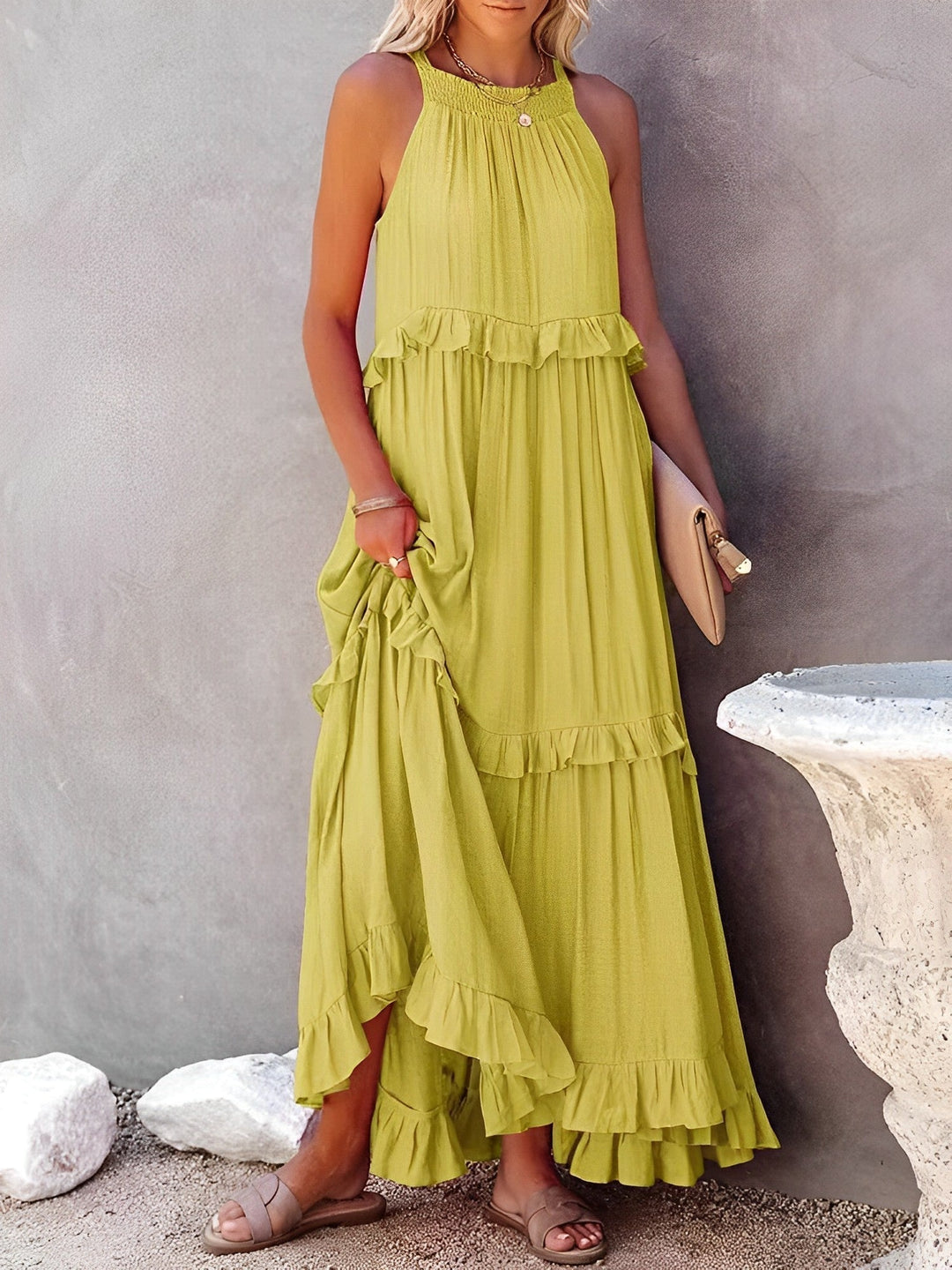 Elegant boho summer dress