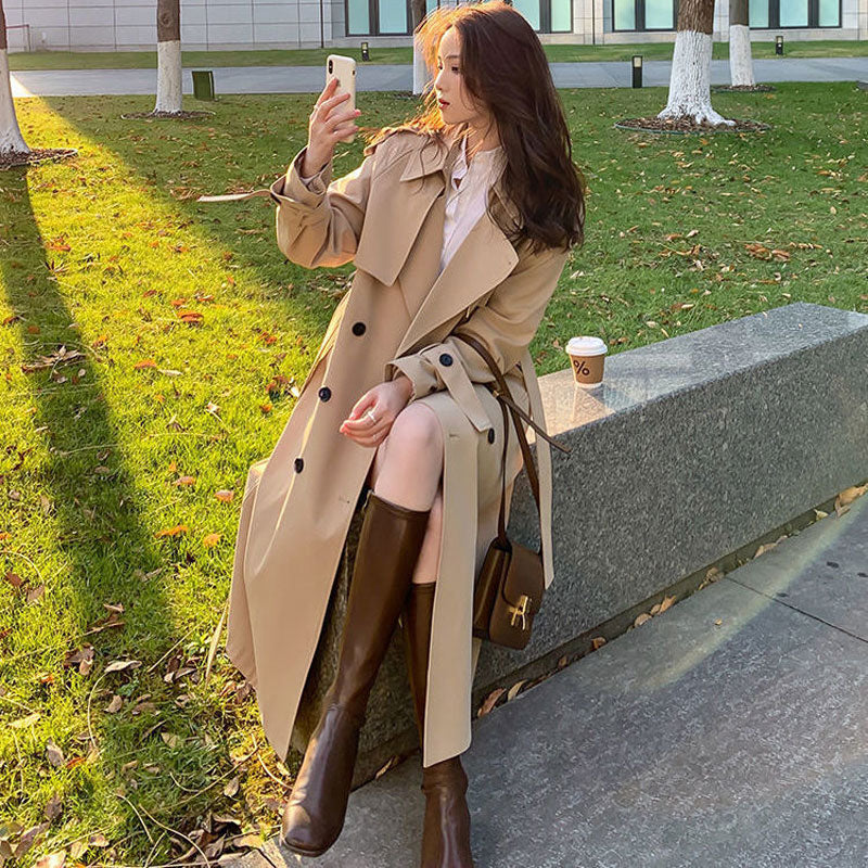 Stylish spring trench coat