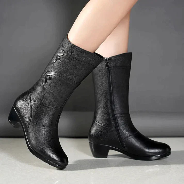 Women's - Black Winter Boots - Warm & Cosy