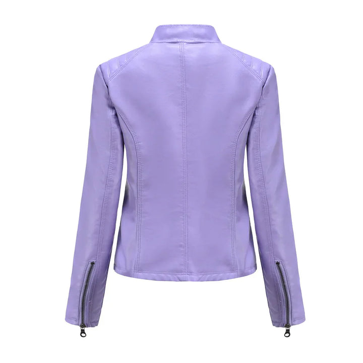 Stylish leather jacket for women