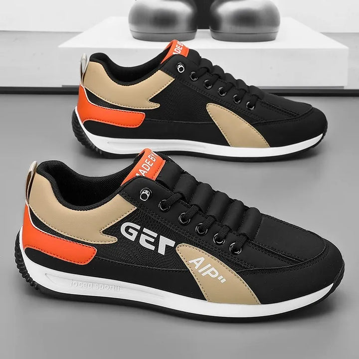 High Quality Trainers Trend Pu Leather Breathable