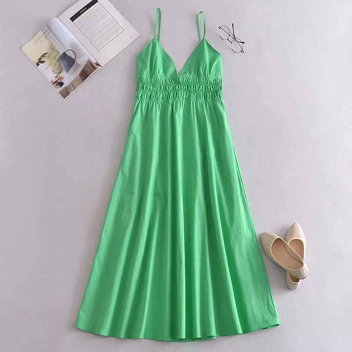 V-neck summer dress for women