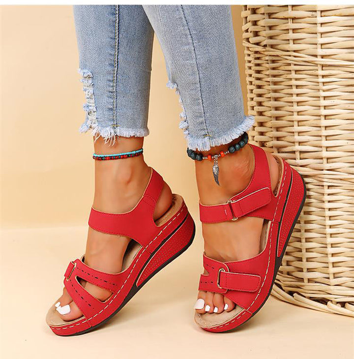 Open toe sandals to slip into