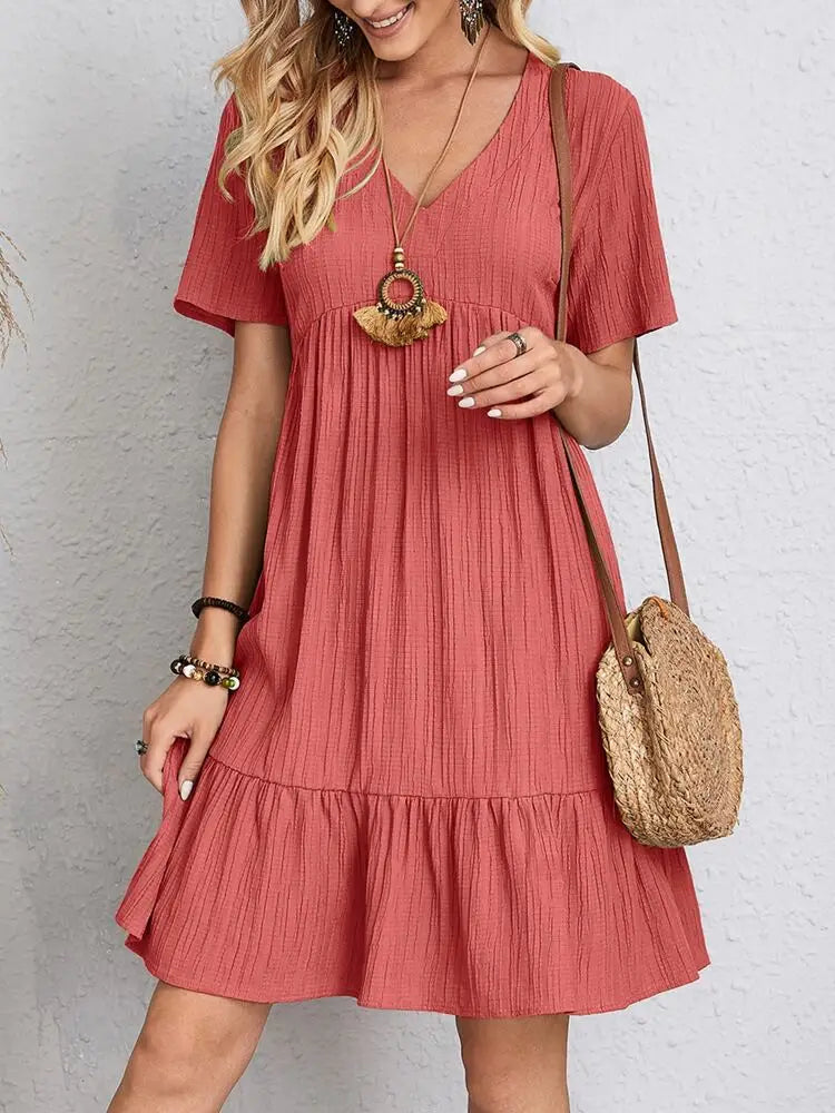 Isabella™ | Airy dress with V-neckline