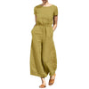 Loose jumpsuit with elasticated waist