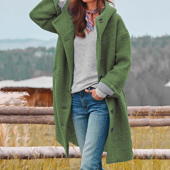 Elegant thick winter jacket for women