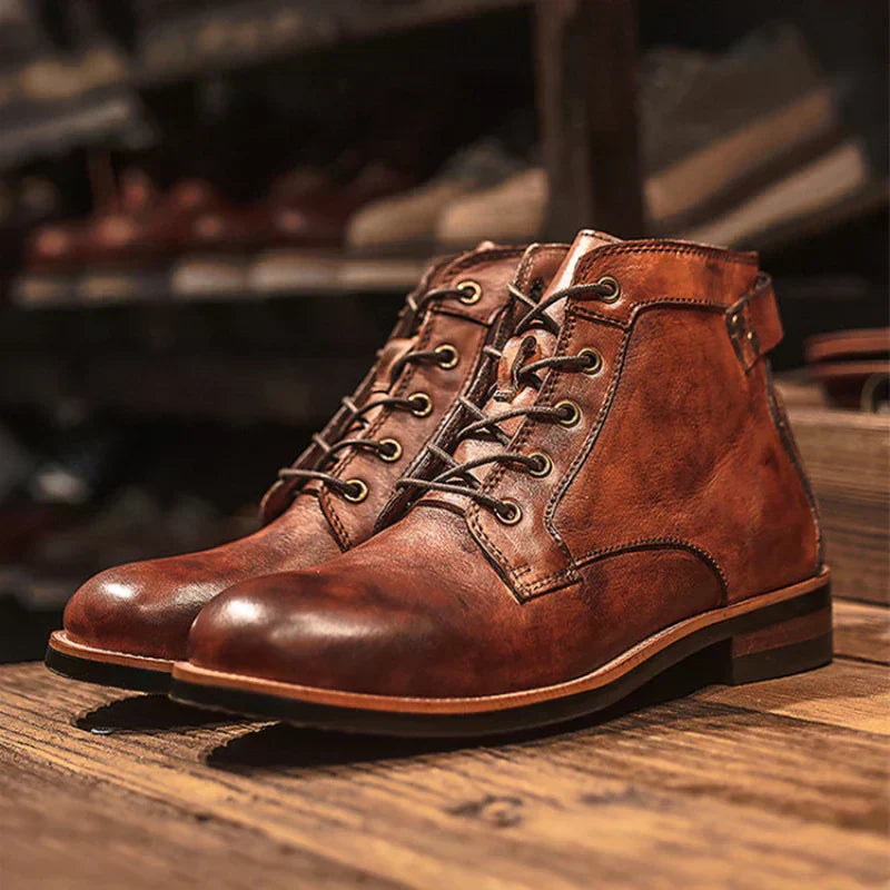Men's - High Boots - Leather - Comfortable Sleek Design