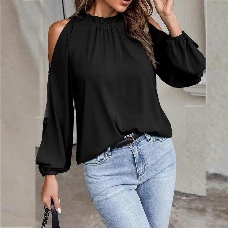 Stylish long-sleeved top