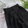 Women's high waist trousers with cropped length