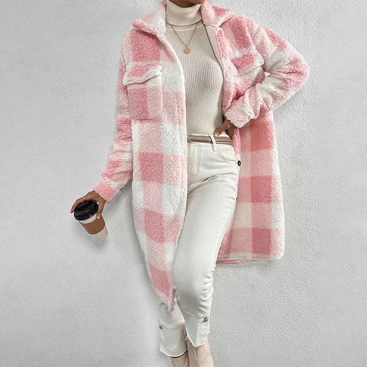 Giovana™ | Check jacket with polar fleece