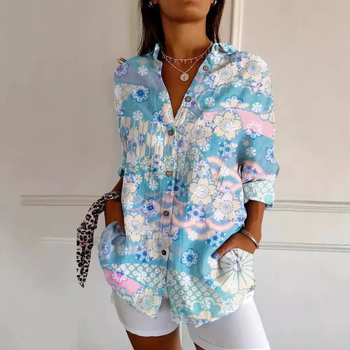 Fashionable printed blouse