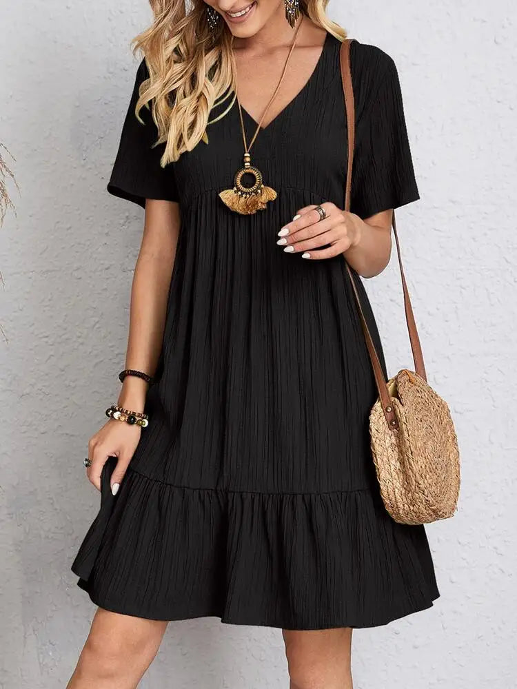 Isabella™ | Airy dress with V-neckline